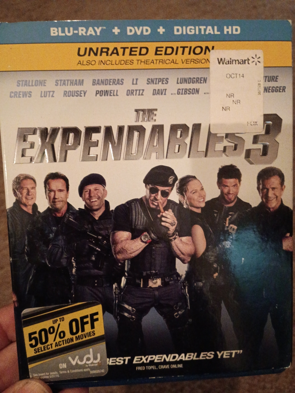 The Expendables 3 (Unrated Edition) - White Blu-ray + DVD + Digital HD